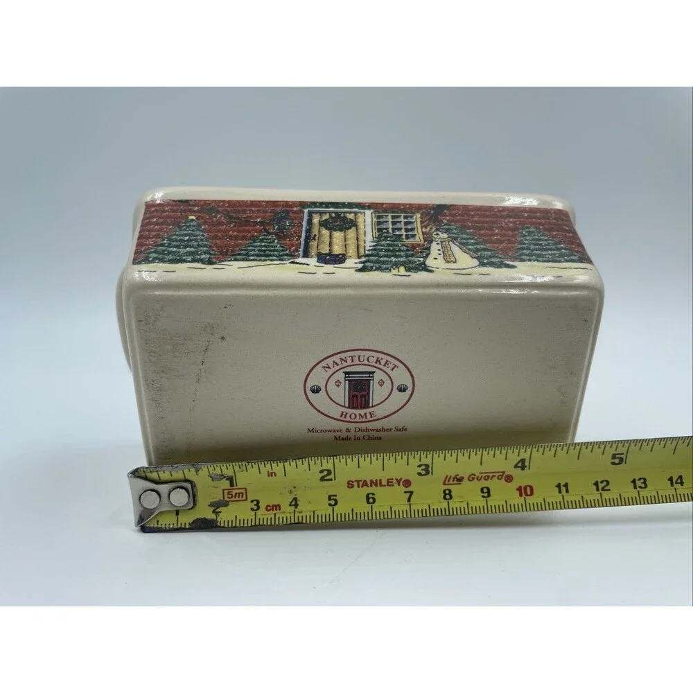 MINI CERAMIC LOAF BAKING DISHES-Nantucket Home-Christmas/Holiday/Winter